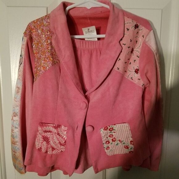 Riginals Century City Girls Pink Micro Suede Jacket & Skirt Set Size 6/6X